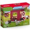 Schleich Farm World: Goat Stable - 31pc Playset, 2 Animal Figures, Fenced Sleep Area, Feeding Station & Toy Accessories, Customizable Layout, Kids 3+
